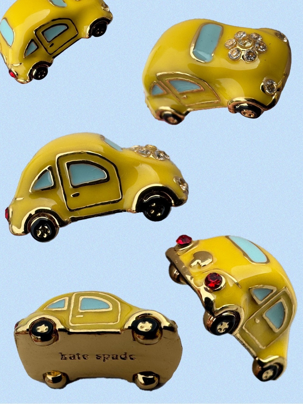 Kate Spade Off We Go Car Stud Earrings NWT